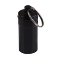 Portable Aluminum Alloy Waterproof Pill Medicine Storage Case Holder Container Capsule First Aid Key Ring Keychain Outdoor Tool