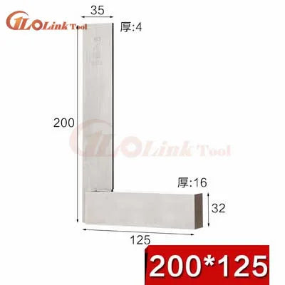 Machinist Square 90 Degree Right Angle Engineer Set Precision Ground Steel Hardened Angle Ruler Measurement Tool
