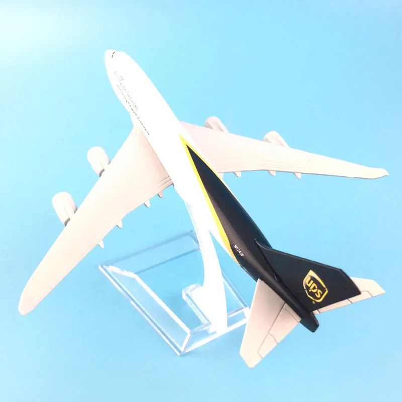 JASON TUTU 16cm UPS Airlines Boeing 747 Airplane Model Airplane Diecast Metal 1/400 Scale Planes