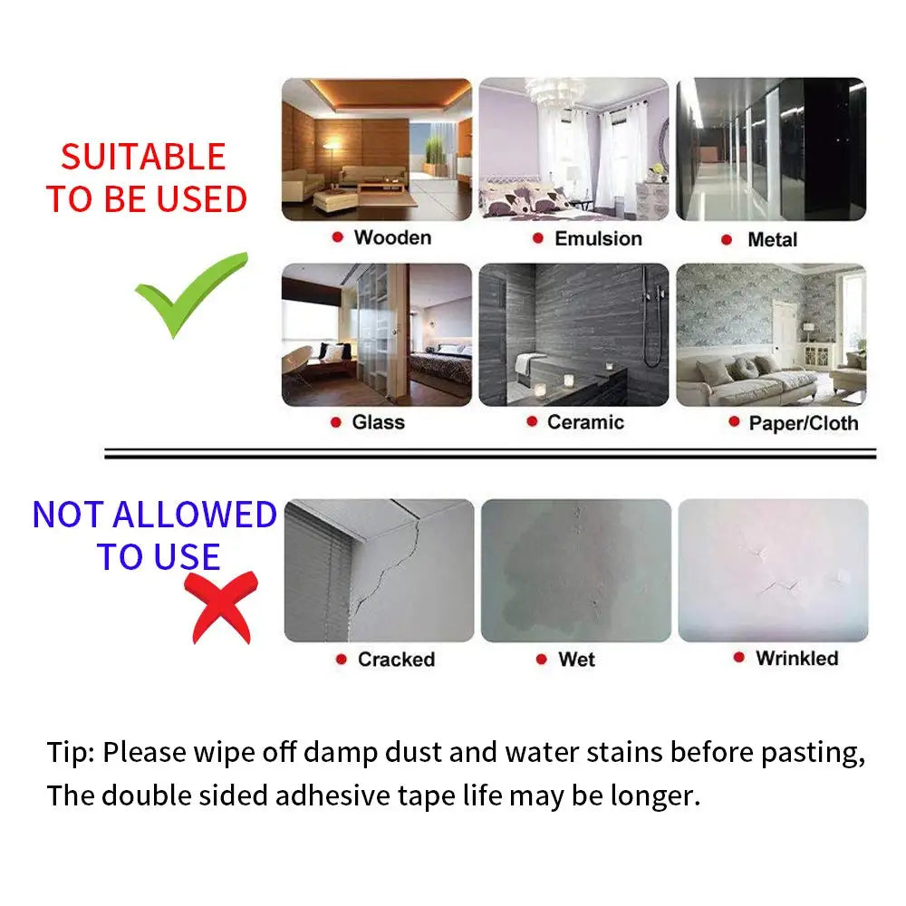 1 Roll 3 Meter Double Sided Adhesive Tape Acrylic Transparent No Traces Sticker for LED strip Car Fixed Phone Tablet Fixed