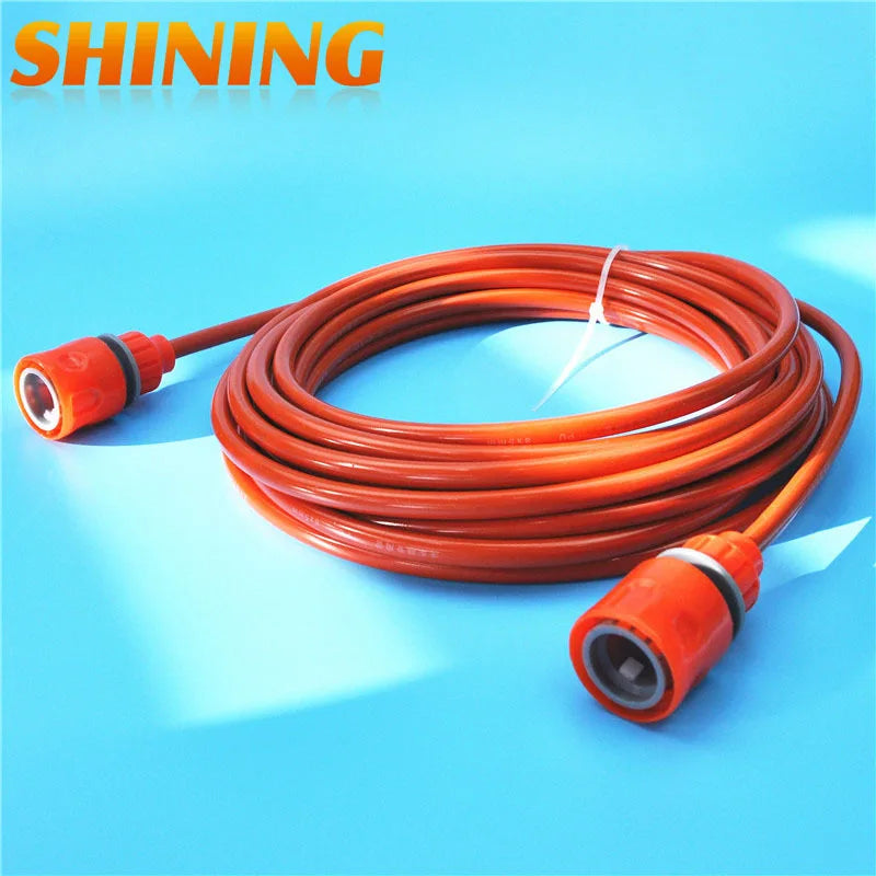 8m 10m 20m Orange PU Car Washing Garden Watering Hose Pipe With Quick Connector High Pressure Car Washer Pipeline Conduit 5*8mm