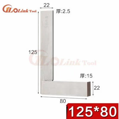 Machinist Square 90 Degree Right Angle Engineer Set Precision Ground Steel Hardened Angle Ruler Measurement Tool