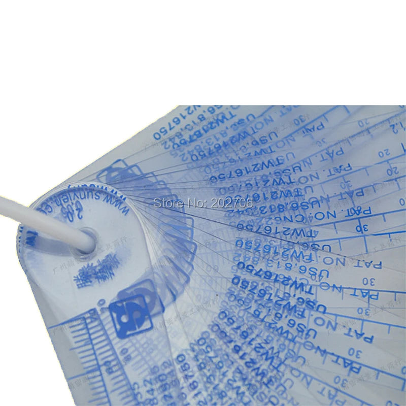 (Taiwan) 0.02-1.0mm 0.02-2mm 0.01-1.5mm 16pcs 20pcs Thickness Plastic Plug Feeler Gauge Gap Filler Measuring Tool with PVC Sheet
