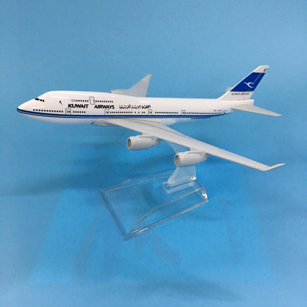 JASON TUTU 16cm Kuwait Airways Boeing B747 Airplane Model Airplane Diecast Metal 1/400 Scale Planes ﻿