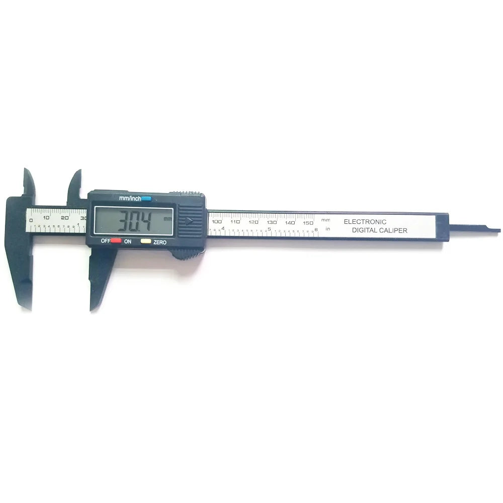 Digital Vernier Calipers Measure 150mm 6inch LCD Electronic Carbon Fiber Gauge Height Measuring Instruments Micrometer