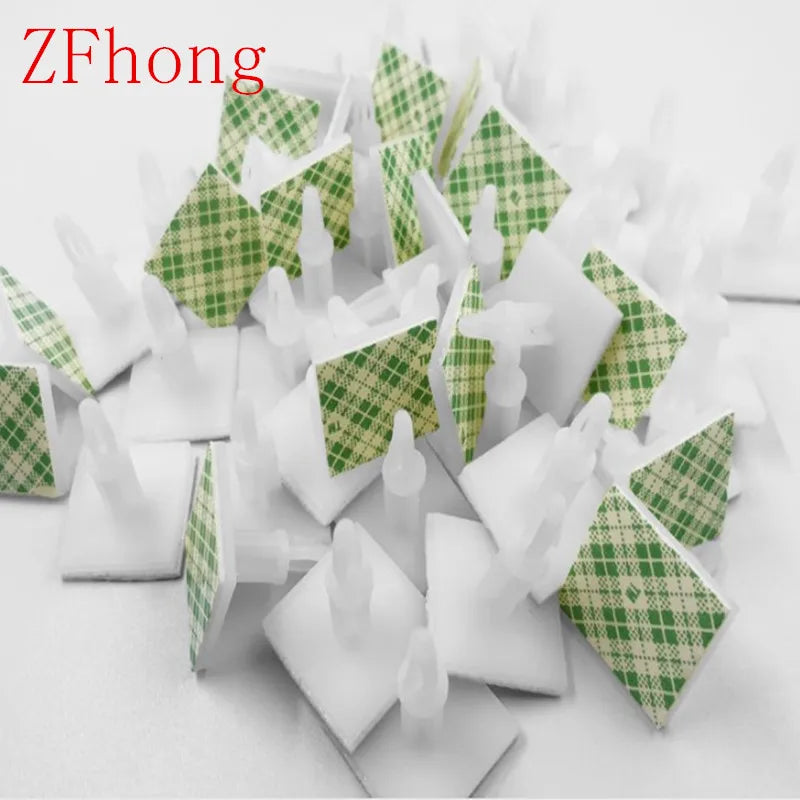 1000Pcs HC-5/6/8/9/11/13/16 3mm Nylon Plastic Stick On PCB Spacer Standoff Locking Snap-In Posts Fixed Clips Adhesive