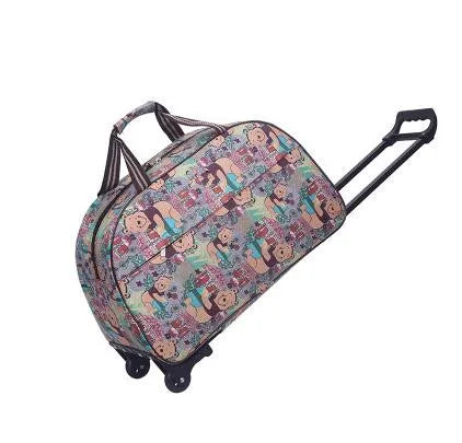 Luggage Bags Trolley Suitcase on wheels luggage Metal valise bagages roulette Hand Trolley Unisex Bag Sac a Frame Board Package