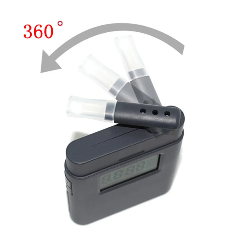 hot!! AT-838  new design mini digital alcohol meter with 360 degree rotating mouthpiece alcohol breath tester