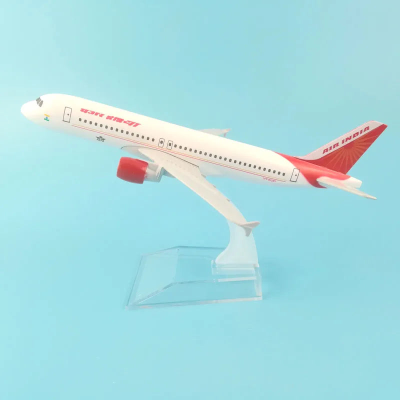 JASON TUTU 16cm AIR INDIA A320 Airways Airplane Model Airplane Diecast Metal 1/400 Scale Planes