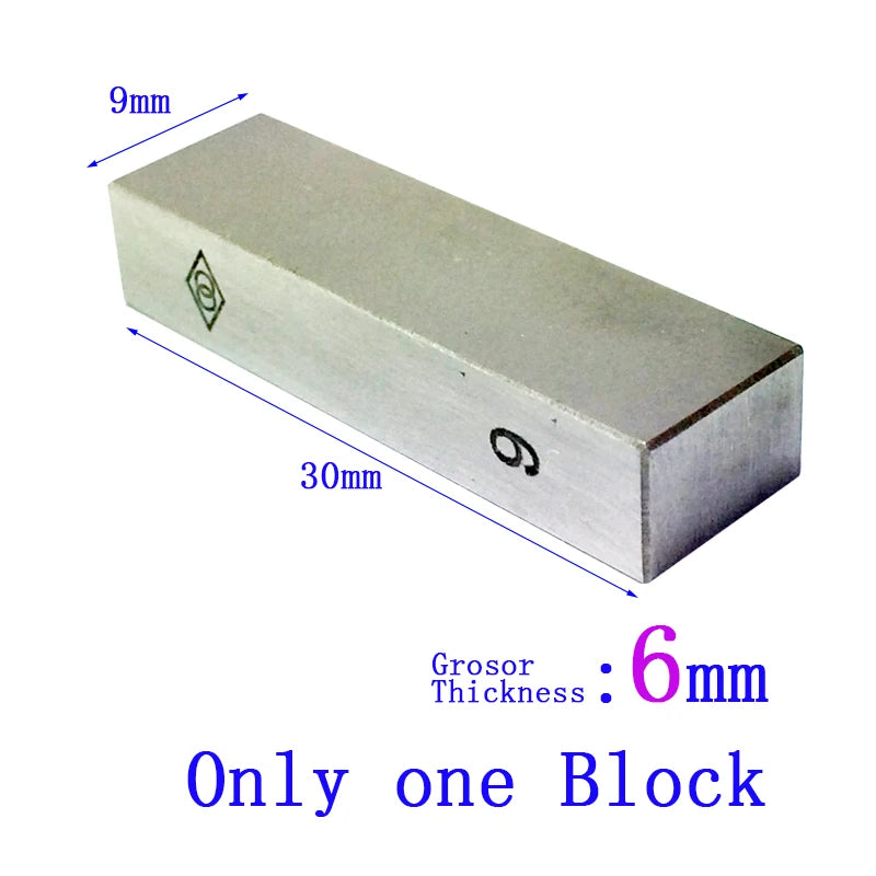 Steel Block Gauge Measure Gage Block Steel Square Gage Block 1mm, 2mm, 3mm, 4mm, 5mm, 6mm, 7mm, 8mm-9mm 100mmSteel Square Gauge