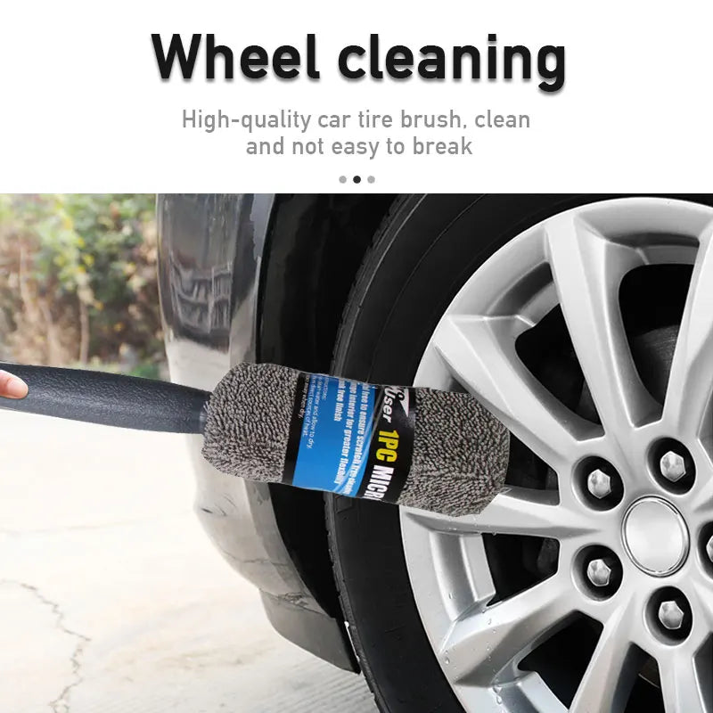 9pcs Car Wash Cleaning Kits Microfiber Auto Detailing Washing Tools Towels Blush Sponge Wash Glove Polish Care Applicator Pads