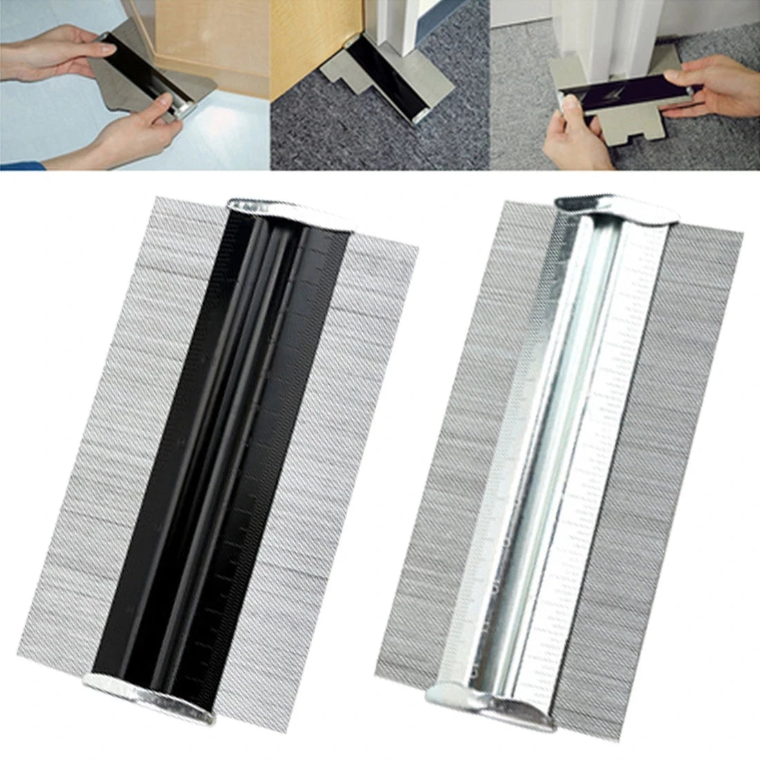 125mm 150mm 200mm Metal Professional Contour Gauge  Tiling Laminate Tiles General Tools  Duplicator Profile Copy Gauge