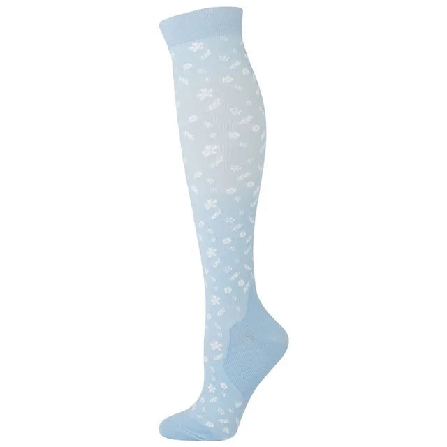 50 Style Antifatigue Unisex Compression Socks Fit for Nurses Flight Travel Medical Varicose Veins Leg Relief Pain Knee Stockings