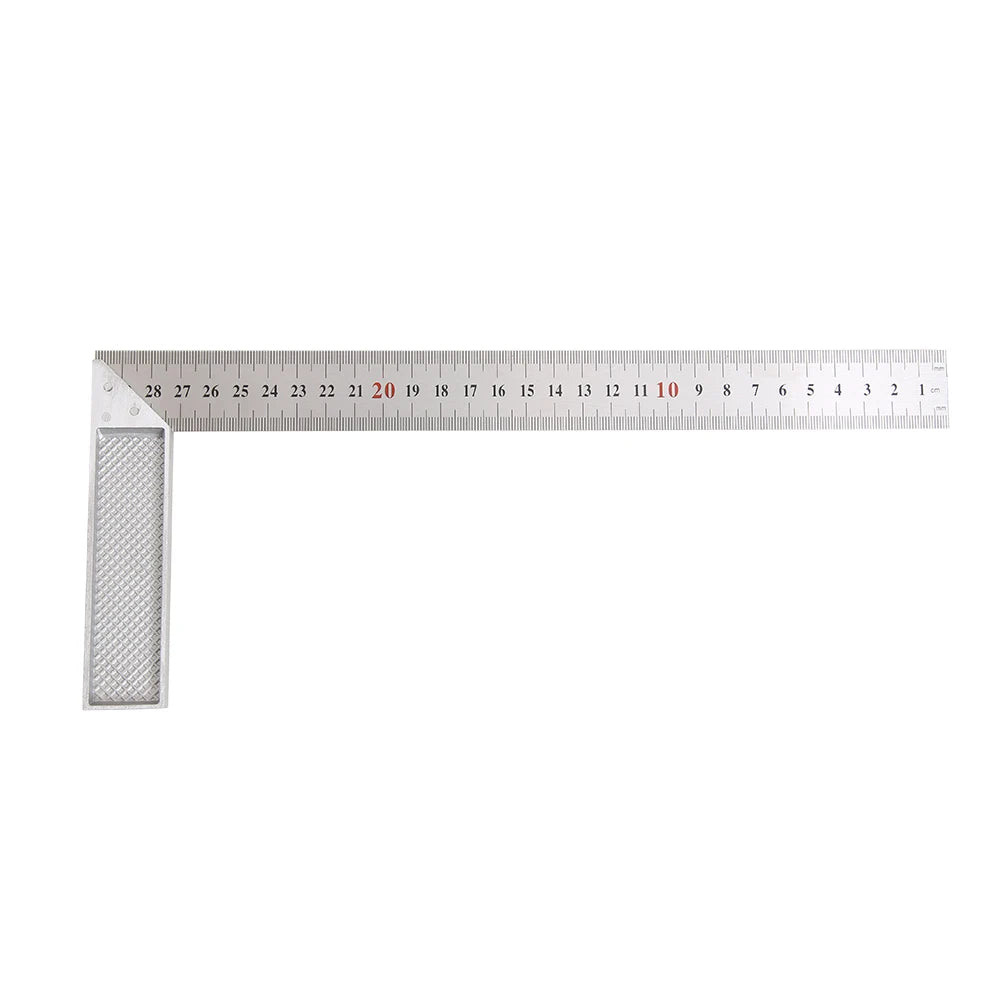 300mm Aluminum Alloy Square Ruler 90 Degree Right Angle Turning Ruler Woodworking Measuring Tools Gauge New
