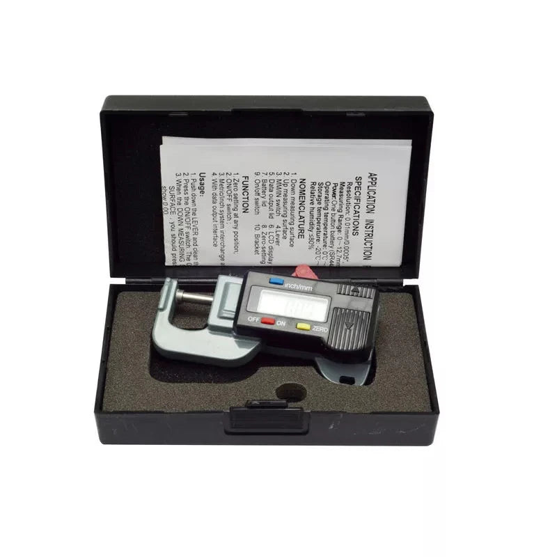 0-12.7mm horizontal type Digital Thickness Gauge Meter Tester Micrometer thickness caliper gauge 0 to 12.7mm