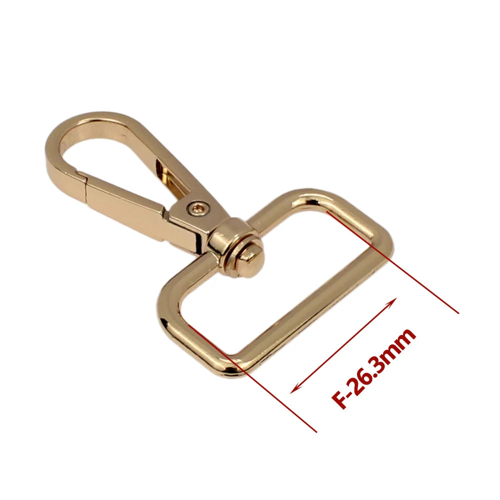 50Pcs Metal Swivel Leather Bag Handbag Purse Shoulder Strap Belt Clip Trigger Buckle Keychain Key Ring Dog Chain Collar Clasp