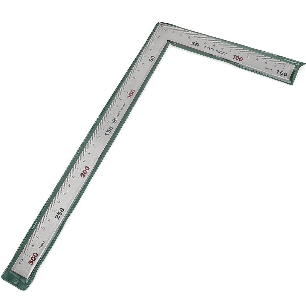 Square Ruler Right Angle 90 Degree Metal Stainless Steel Angle Ruler Woodworking Measuring Tool For Wood 250 X 500mm 150 X 300mm
