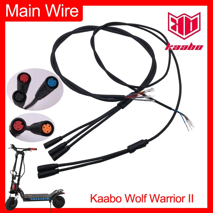Wolf Warrior Main Wire Wiring 2-5 3-10 New Version Cable Integrated Line For Kaabo Wolf Warrior King 11inch Electric Scooter