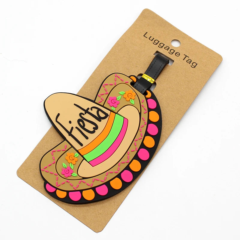 Creative Luggage Tag Travel Accessories Silica Gel Suitcase ID Address Holder Baggage Boarding Tag Portable Label Bags Pendant