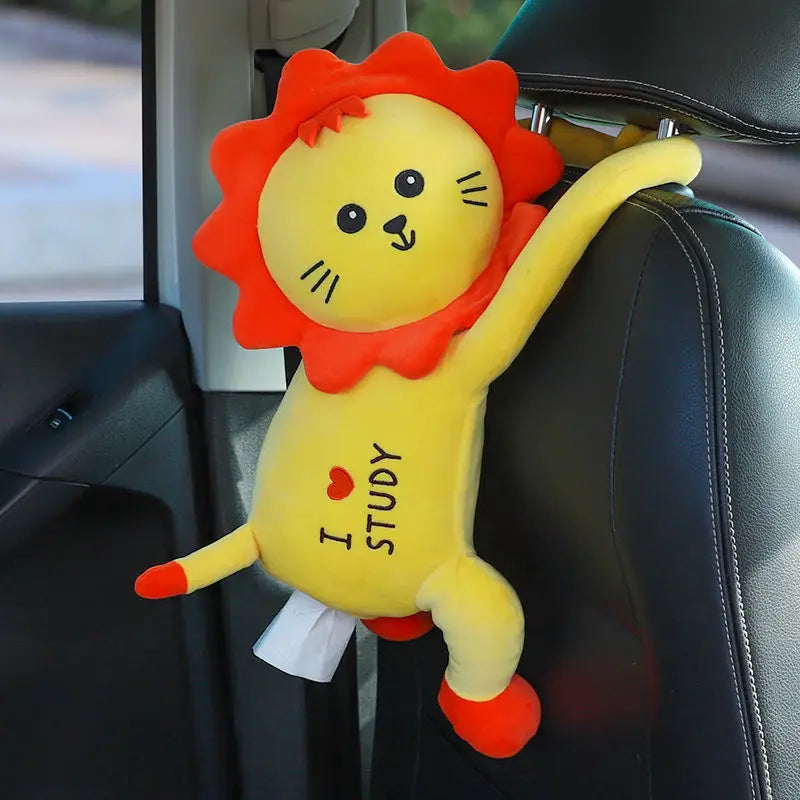 Creative Car Tissue Box Car Hanging Car Armrest Box Drawer Box Cover Cute Car Interior Decoration Products Daquan