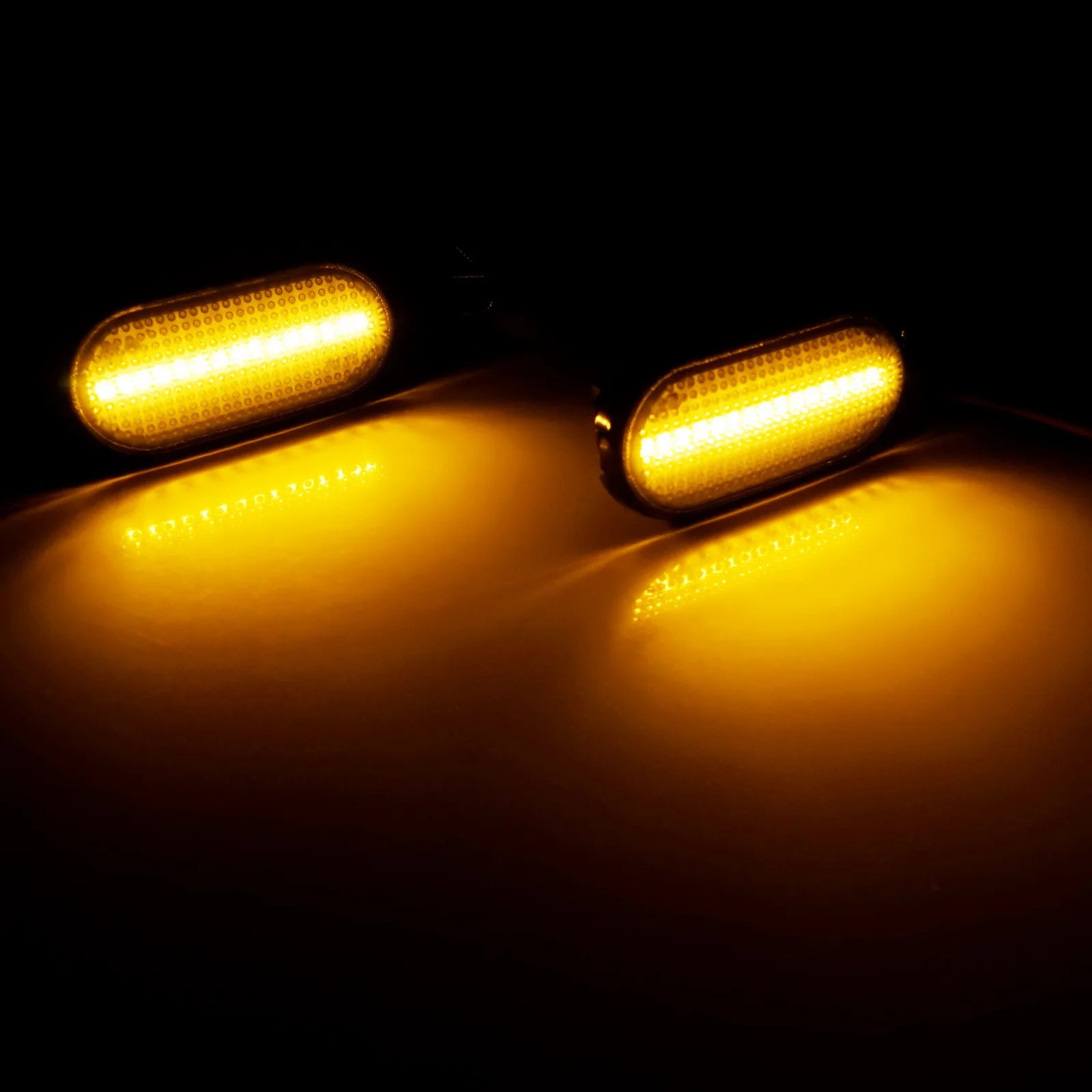 2x Dynamic Amber LED Side Marker Indicator Repeater Light For Nissan 350Z Cube Micra Note Navara Pathfinder Qashqai Tiida