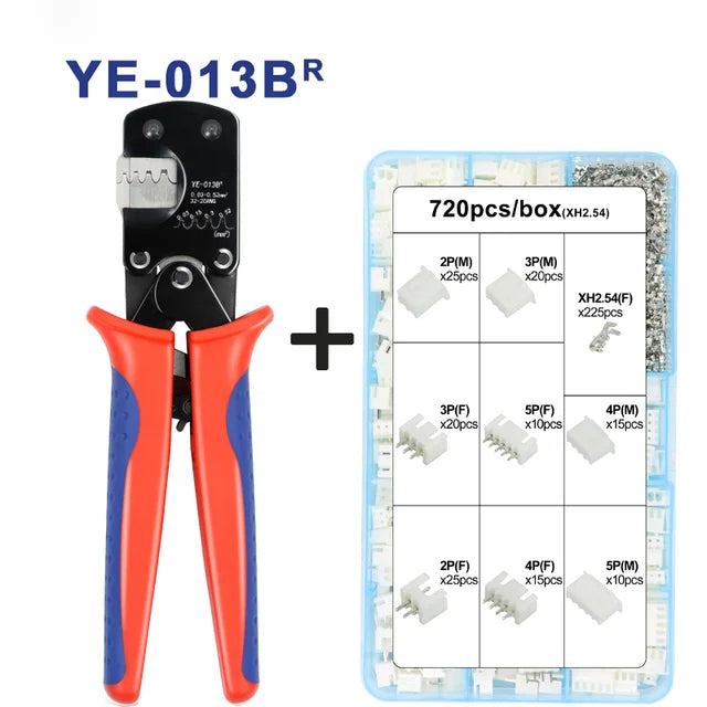 YE-013B Crimping tool for JST terminals XH2.54/PH2.0/ZH1.5/SH1.0/ DuPont 2.0/2510 pliers for 0.03-0.5mm2