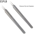 Ultra Thin Fly Line Tweezers 0.15mm AT-11JP Straight/AT-15JP Curved Stainless Steel Industrial Precision Tweezers