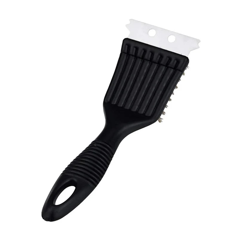 WIKHOSTAR Stainless Steel Wire Cleaning Brush Barbecue Grill Brush Non-stick BBQ Brush Outdoor Home BBQ Accessories Tools