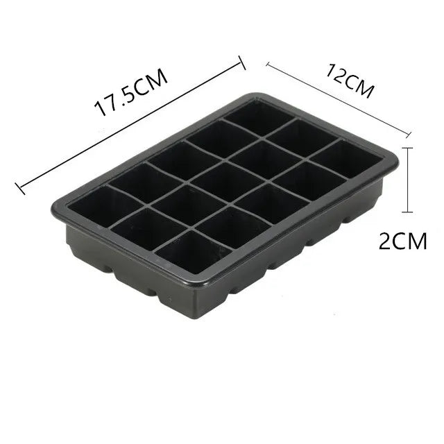 Perfect Ice Cube Silicone Cube Maker Form  Cake Pudding Chocolate Molds Easy to Remove Ice Trays Fade Resistant