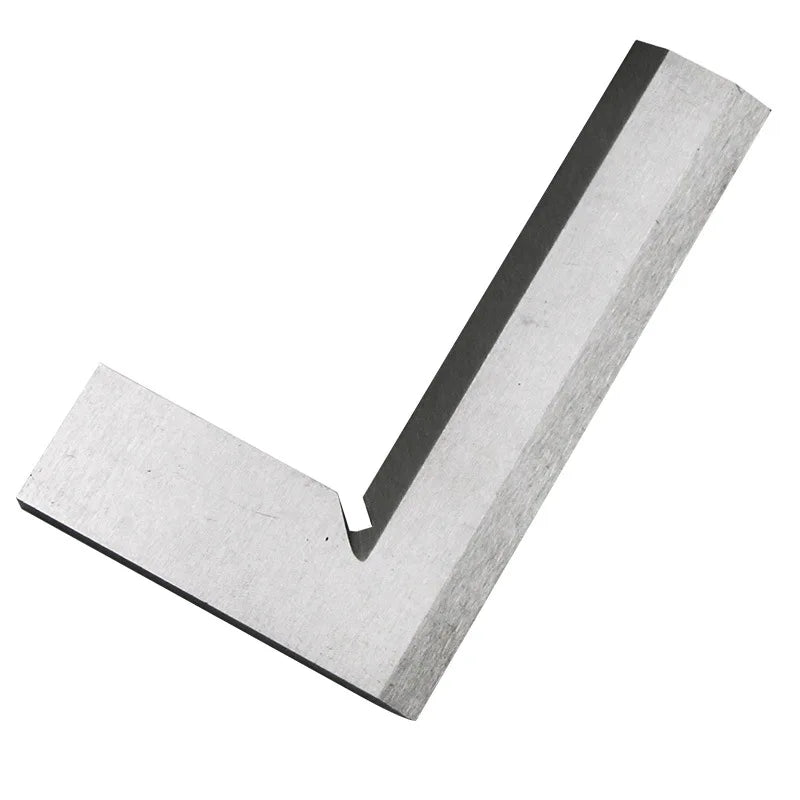 High quality Silver Tone Stainless Steel 100 x 63mm Bladed L Square Ruler