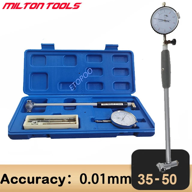 18-35mm 35-50mm 50-160mm/0.01mm Dial Bore Gauge Center Ring Dial Indicator Micrometer Gauges Measuring Tools