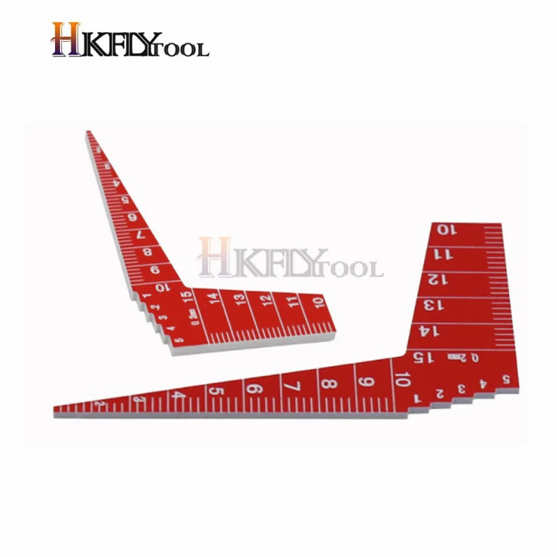 1pcs Japanese MCJBS  plastic feeler gauge 1-15mm Taper Welding Feeler Gauge Gage Gap Ruler Automobile industry Measuring Tools