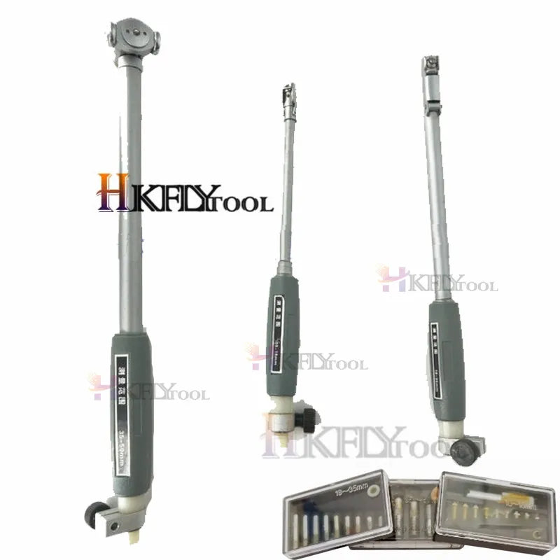 10-18mm 18-35mm 35-50mm 50-160mm Inner Diameter Gauge Measuring Rod + Probe (no indicator) Accessories Gauge Measurement Tool