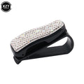 Rhinestone Diamond Sun Visor Glasses Fastener Clip Sunglasses Eyeglasses Holder Portable Clip Auto Car Ornament