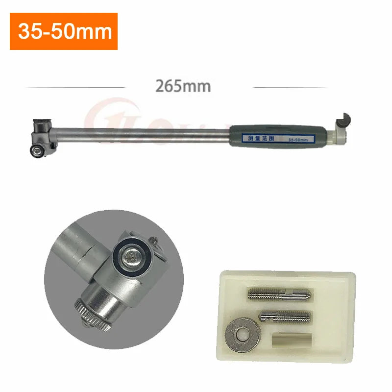 35-50mm Inner Diameter Bore Gauge Measuring Rod + Probe  Accessories 10mm indicaotor Inner Diameter Gauge 12.7mm digital indica