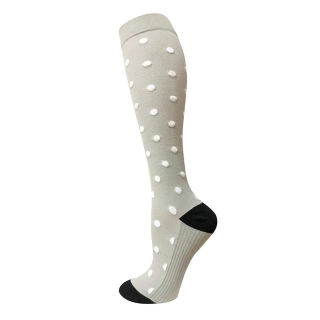 50 Style Antifatigue Unisex Compression Socks Fit for Nurses Flight Travel Medical Varicose Veins Leg Relief Pain Knee Stockings