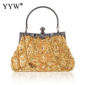 Vintage Handbag Female Luxury Evening Bags Dark Blue Party Purses And Handbags Designer Womens Clutch Crossbody Bags Sac A Main