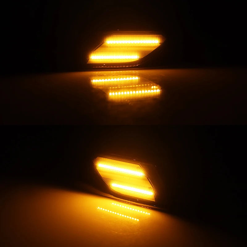 Amber LED Car Front Fender Side Marker Lights For Jeep Wrangler JL 2018-up For Jeep Gladiator JT 2020-up Turn Signal Lights 12V