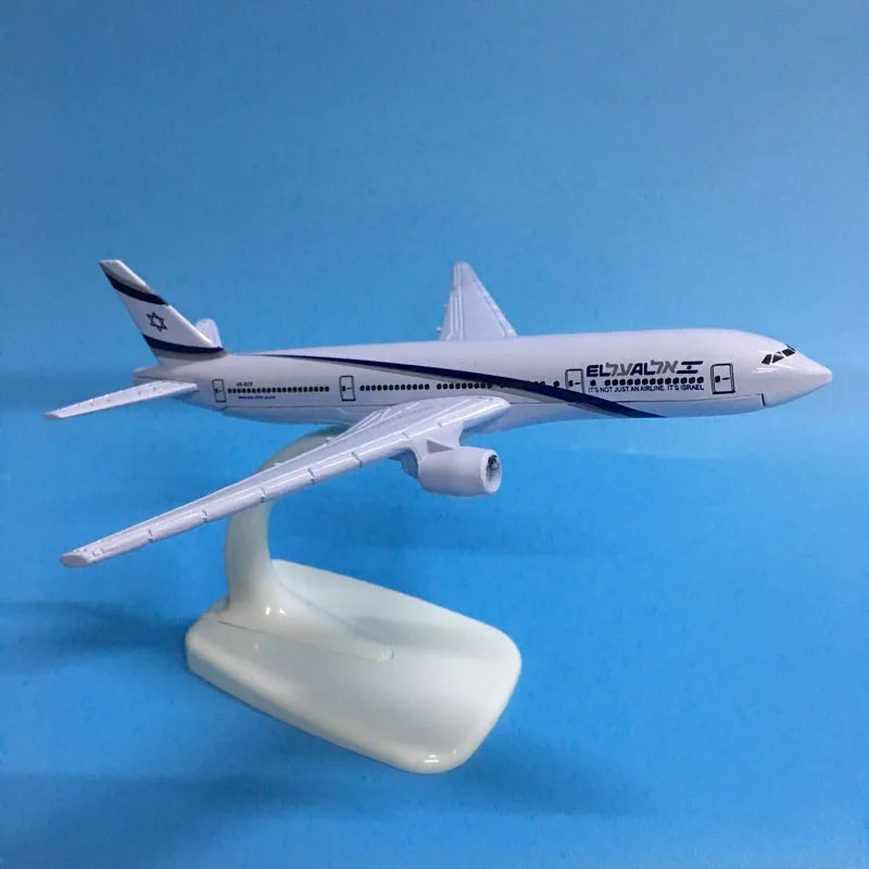 JASON TUTU 16cm Israel Boeing B777 Airplane Model Airplane Diecast Metal 1/400 Scale Planes