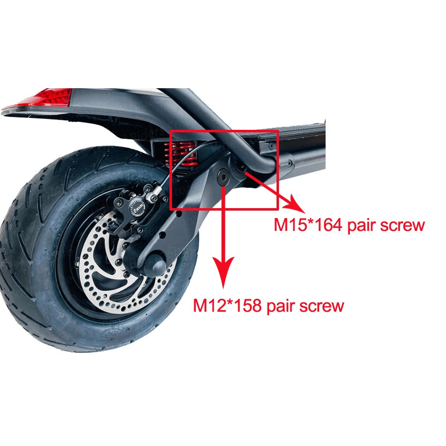Wolf 11inch Pair Screw M15x164 M12x158 Rear Swing Arm Butt Screw for Kaabo Wolf Warrior 11 Wolf King Electric Scooter