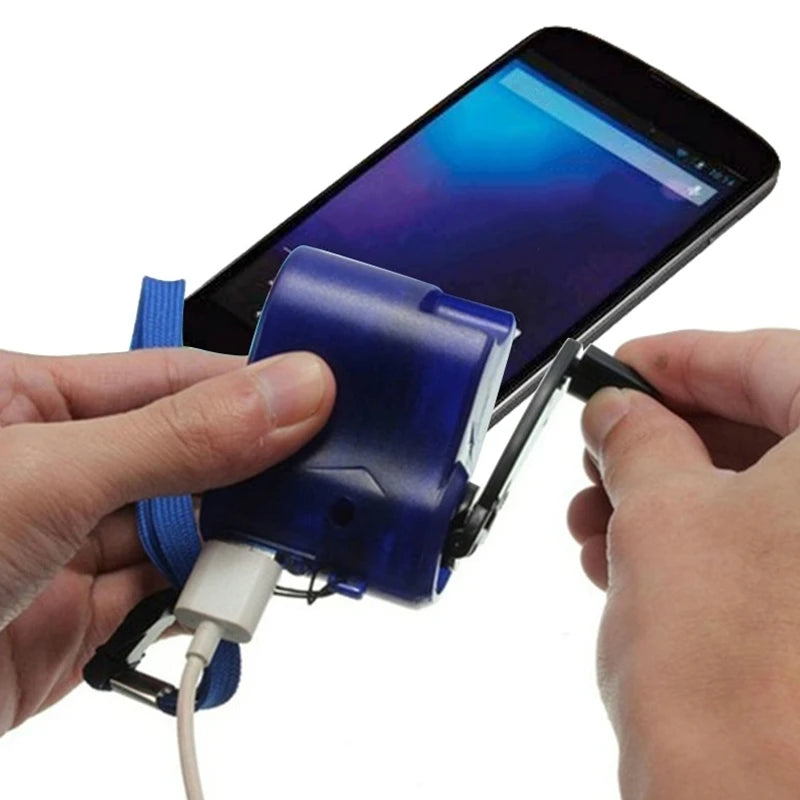 USB Emergency Charger Hand Crank Power Dynamo Portable Multi Tool for Phone Camping Travel Charger Outdoor Survival Tools