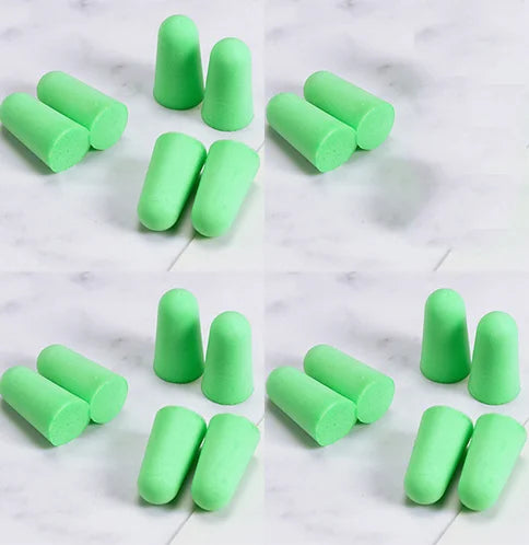 20PCS/10 Pairs Comfort Earplug Noise Reduction Foam Soft Ear Plugs Noise Reduction Tapered Earplugs Protective for Sleep Travel