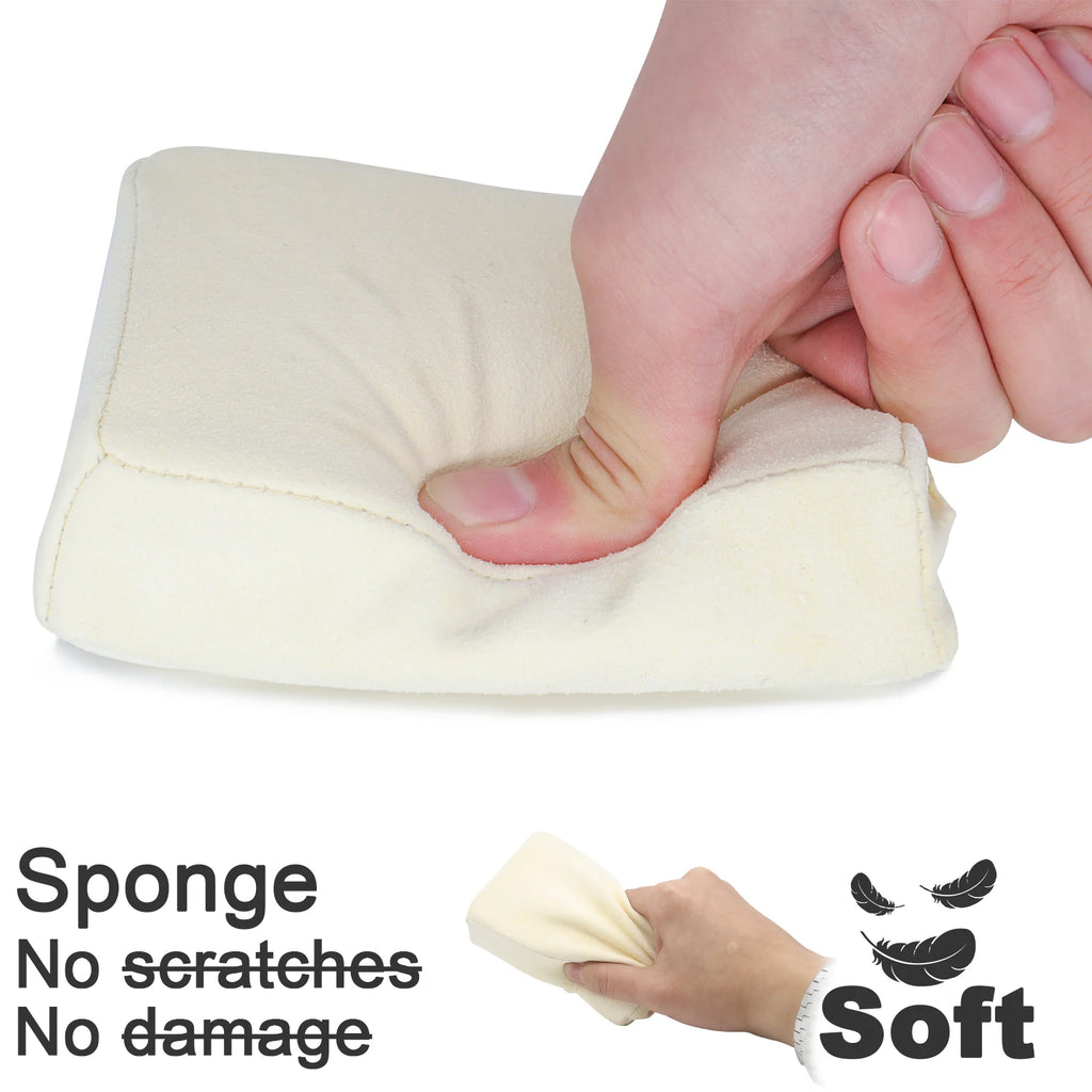 Car Cleaning Brush Wash Sponge Rub Block for Car Leather Seat Window Glasses mirror Auto Care Detailing Interior Cleaning Brush