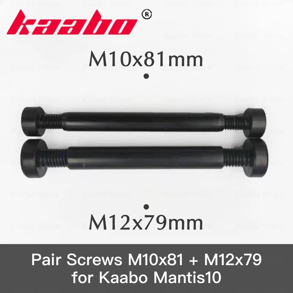 [ Mantis10 ] Pair Screws M10*81 M12*79 for Kaabo Mantis10 Scooter Mantis 10inch Electric Skateboard Spare Parts