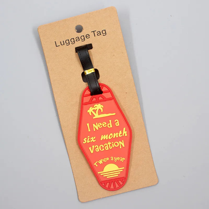 Travel Accessories “IT'S NOT YOURS” Luggage Travel Tag Silica Gel Suitcase ID Addres Holder Baggage Boarding Tag Portable Label