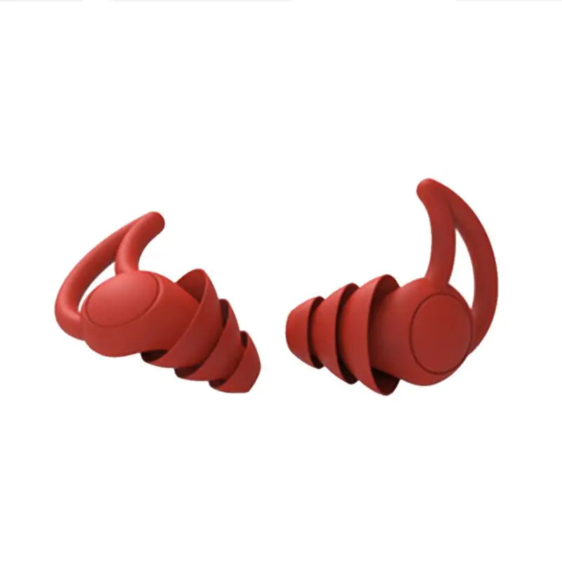 1Pair Soft Silicone Ear Plugs Tapered Noise Reduction Earplugs Sleep Sound Insulation Ear Protector 2/3 Layers