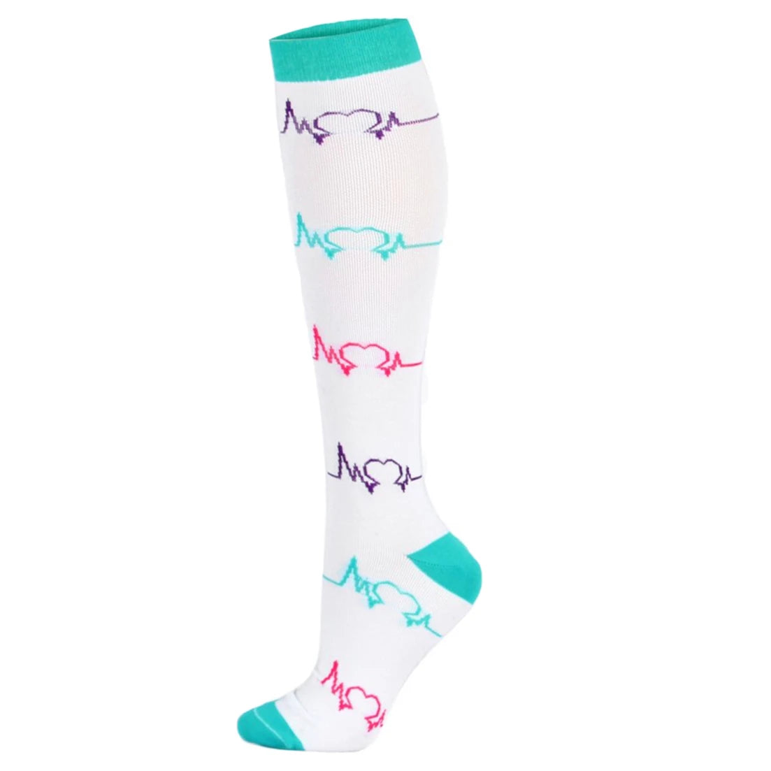 New Compression Socks Fit for Nurse Doctor Varicose Veins Edema Diabetes Travel Flight Hiking Recovery Running Fitness Socks