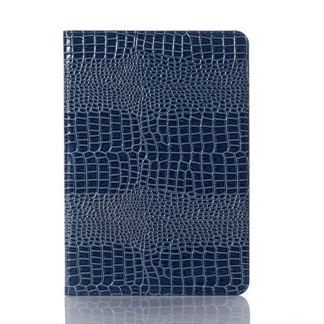 New Trendy Crocodile Pattern iPad Pro Tablet Case 2026 Fashion Design Luxury iPad Flip Card Holster Business Tablet Case