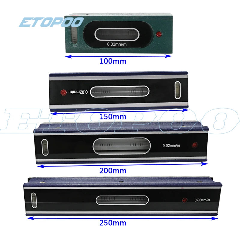 High Quality 0.02mm 100/150/200/250/300mm High Precision Mechanical Bar Level Instrument Measuring Tool Level Graduation Bar
