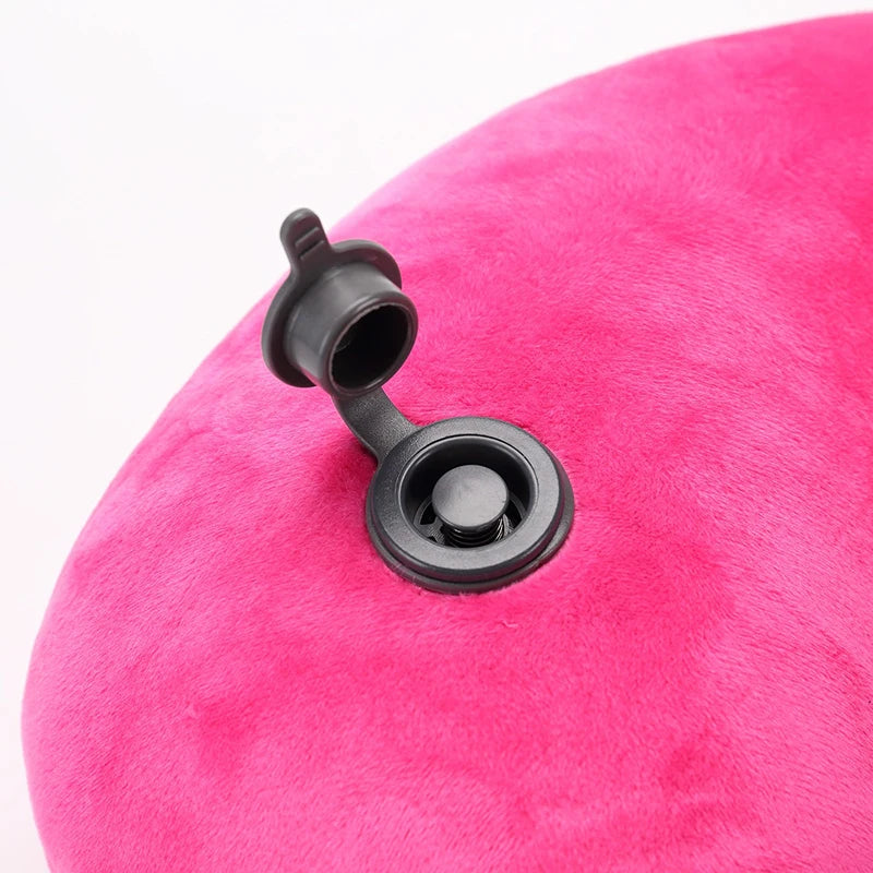Sale 1PC Headrest Soft U Shaped Cushion Air Flight Inflatable Pillows Car Nursing Cushion Travel Pillow Support Neck